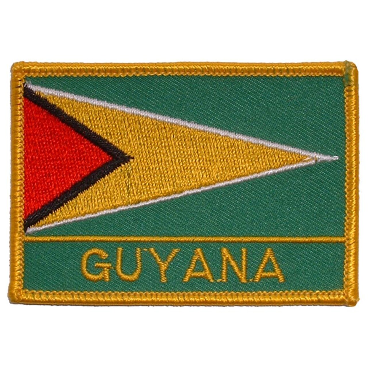 Guyana Flag Patch 2 1/2&#x22; x 3 1/2&#x22;